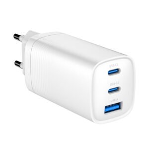 カスタム WEG-65W-N ブラック & ホワイト 65W GaN チャージャー EU、UK、US、AUS プラグ