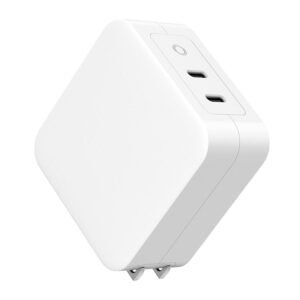カスタム ブラック ＆ ホワイト WEG 100-CC GaN 充電器 EU、英国、米国、AUS プラグ