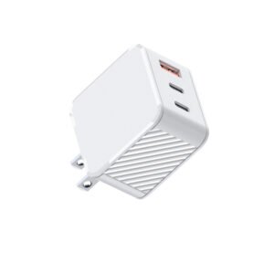 カスタム 65 w ブラック ＆ ホワイト GaN 充電器 EU、英国、米国、AUS プラグ